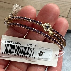 Lonna & Lilly Purple & Gold Tone Bracelet